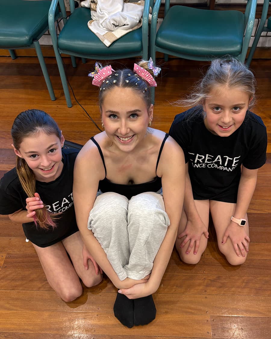 Instructor with kids